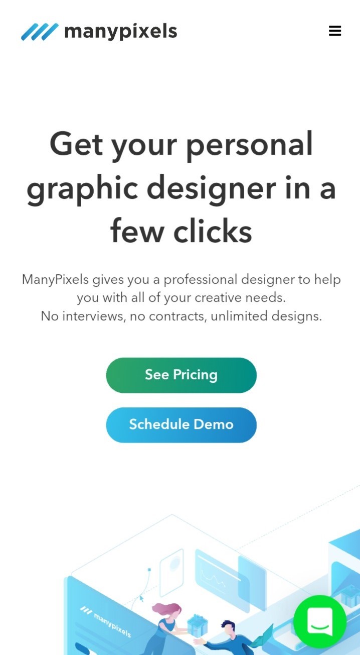 manypixels homepage
