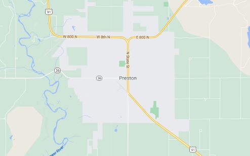 Preston Idaho Map