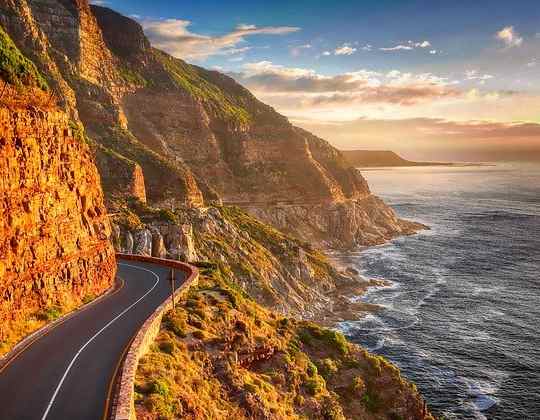 amazing drive on mountain edge