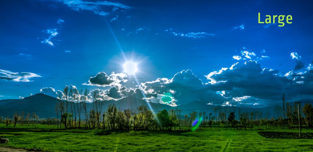 sun shining through clouds